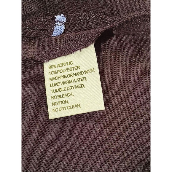 Exclusively Misook Black Purple White Zipper Sweater Jacket Size S Small EUC!!! - Picture 4 of 4